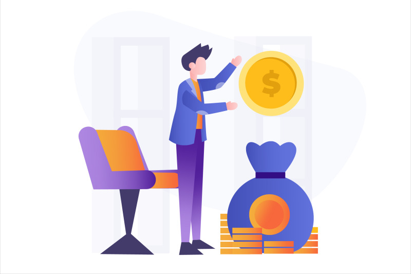 investment-money-flat-vector-illustration