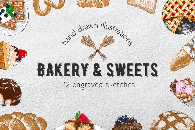 bakery-and-sweets-colorful-sketches