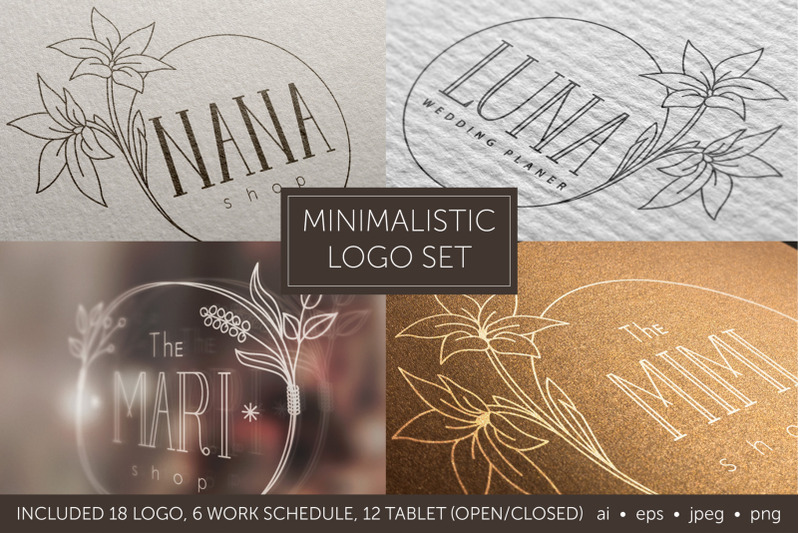 minimalistic-logo-set-logo-templates-schedule