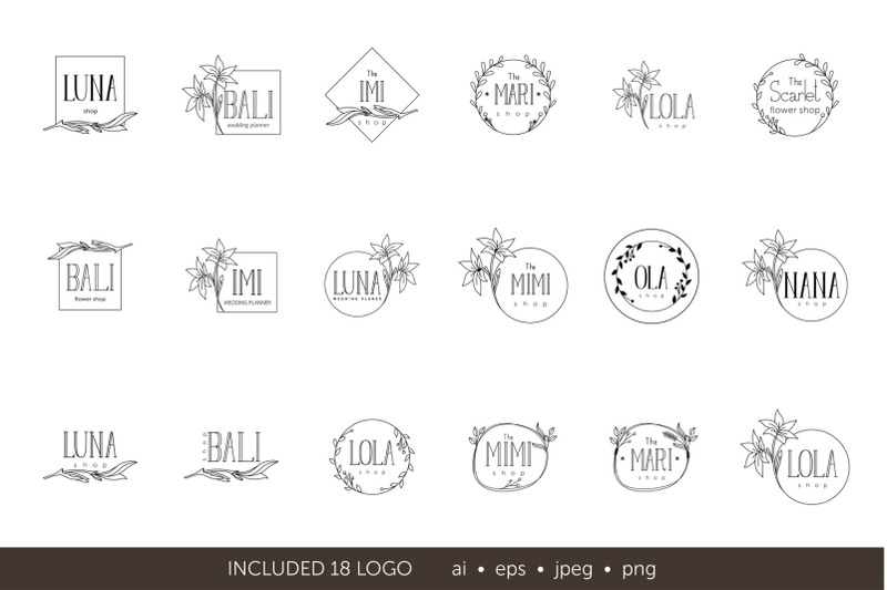 minimalistic-logo-set-logo-templates-schedule