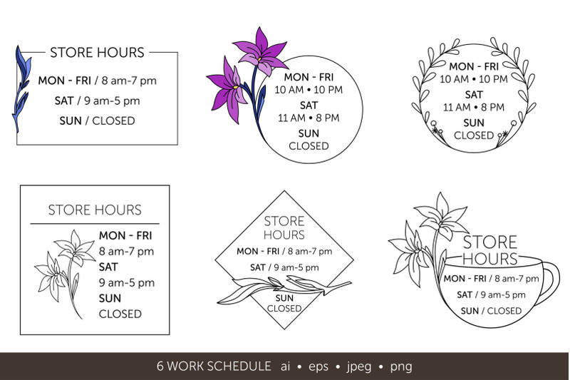 minimalistic-logo-set-logo-templates-schedule