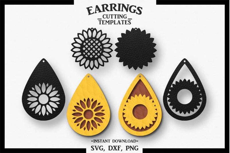 Free Free 78 Sunflower Earring Svg SVG PNG EPS DXF File