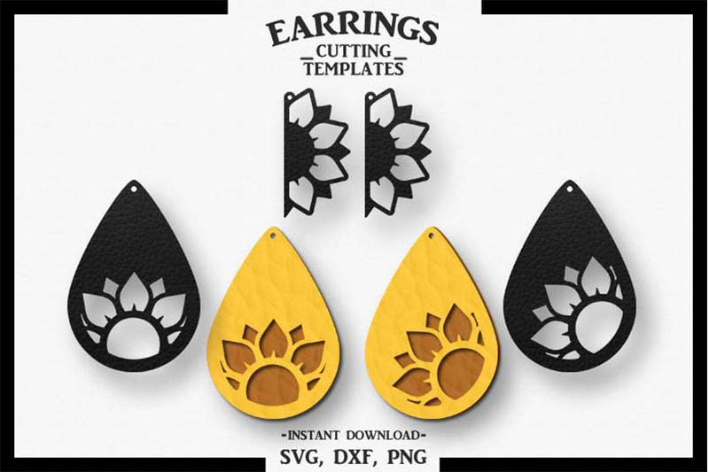 sunflower-earring-silhouette-cameo-cricut-svg-earrings-svg-dxf-png