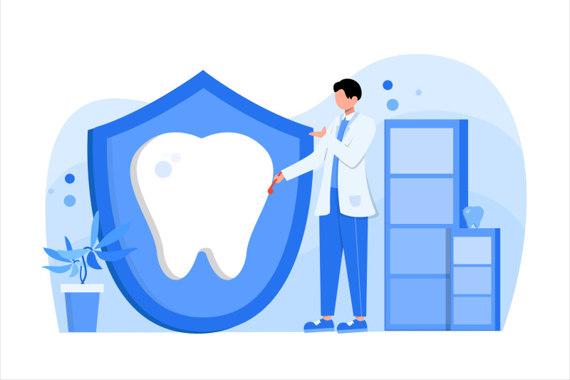 dental-care-flat-vector-illustration