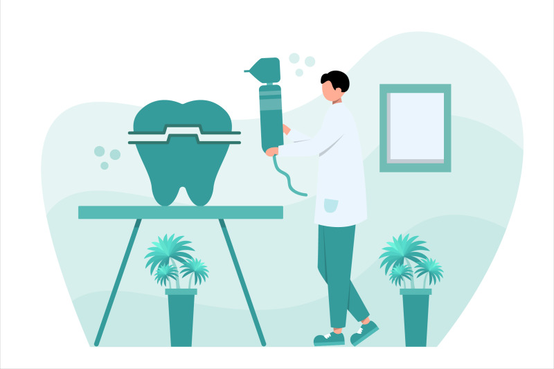 dental-health-flat-vector-illustration