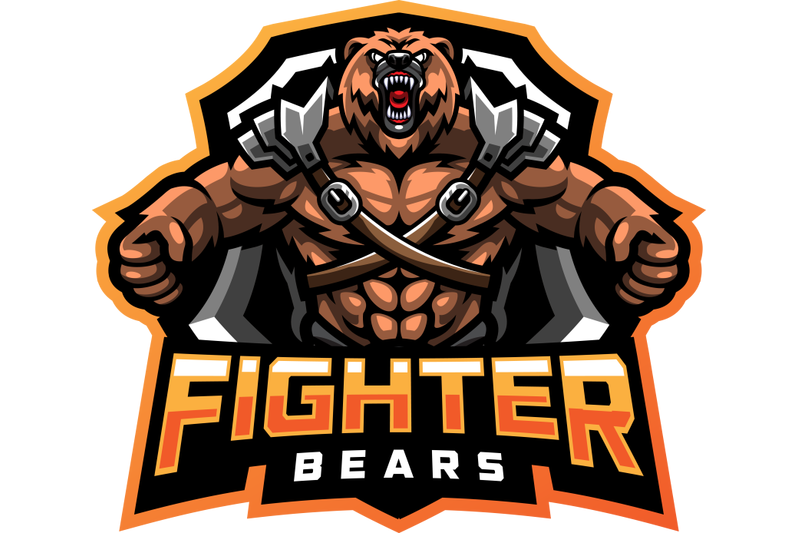 bear-fighter-esport-mascot-logo