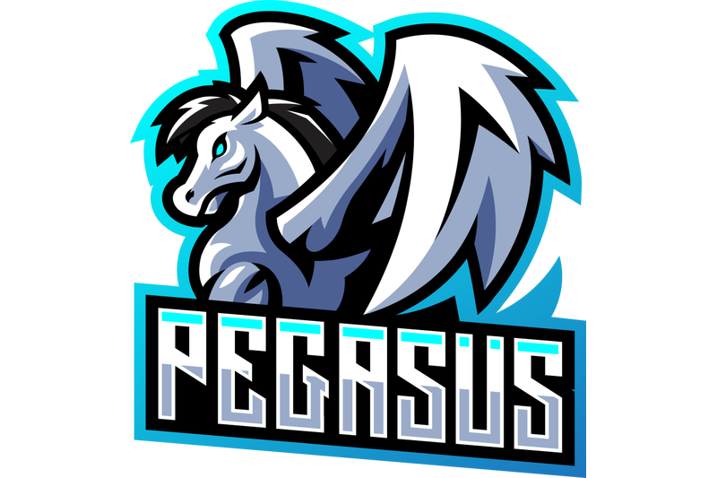 pegasus-esport-mascot-logo-design