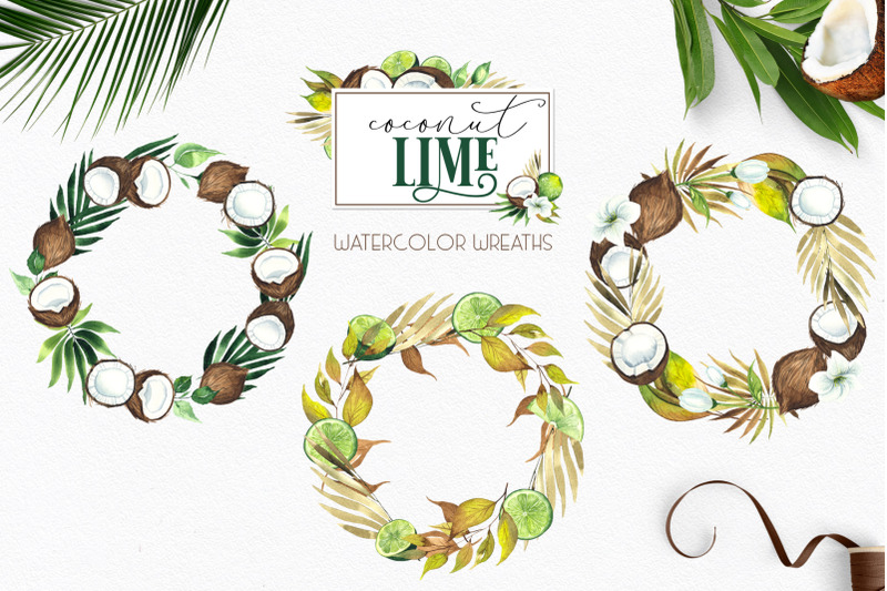 watercolor-coconut-lime-collection