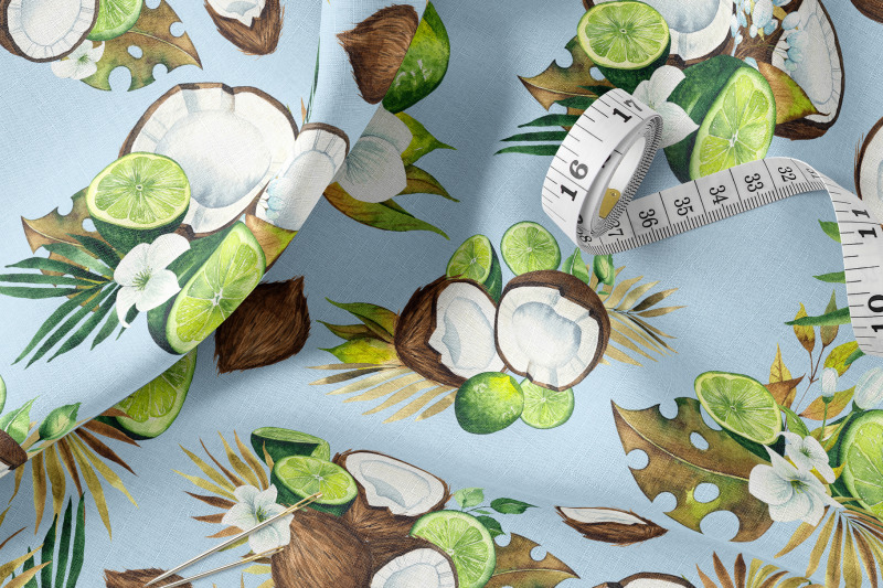 watercolor-coconut-lime-collection