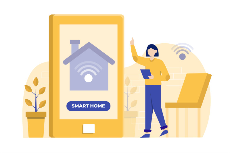 smart-home-app-flat-vector-illustration