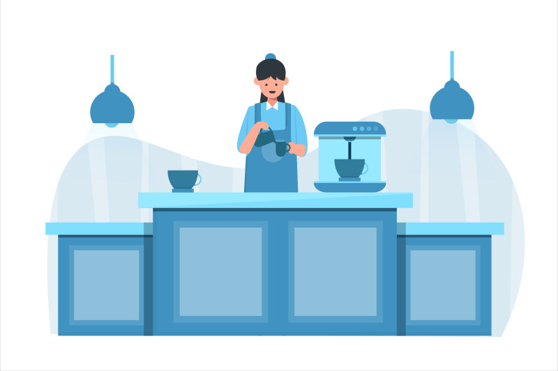 coffee-shop-flat-vector-illustration