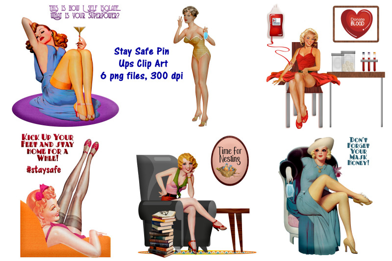stay-safe-retro-pin-up-girls-clip-art