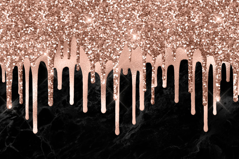 dripping-rose-gold-clip-art-overlays