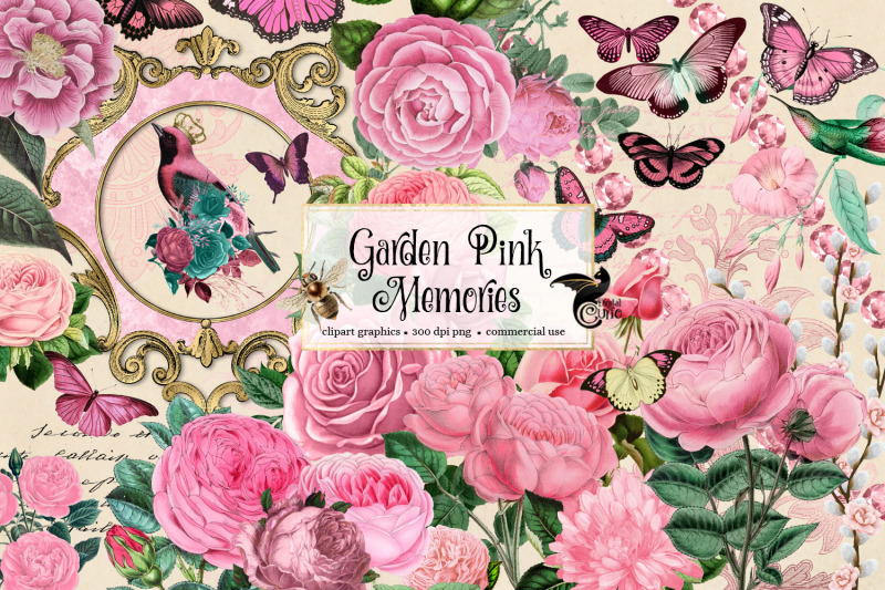 garden-pink-memories-clipart