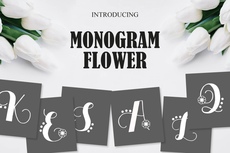monogram-flower