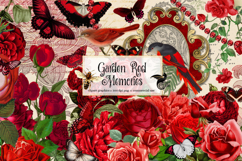 garden-red-memories-clipart