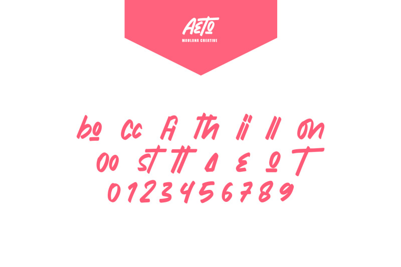 aeto-brush-handmade-font