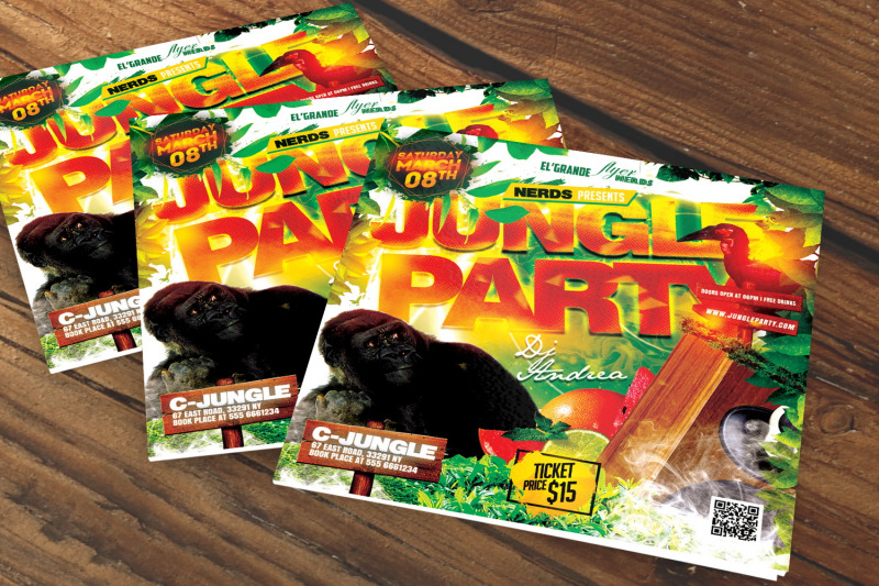 jungle-party-flyer