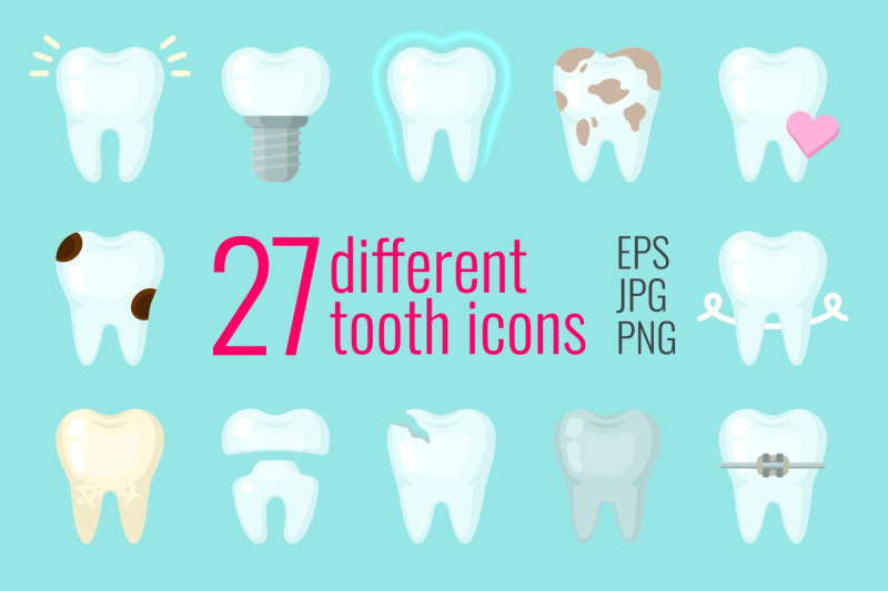 27-different-tooth-icons