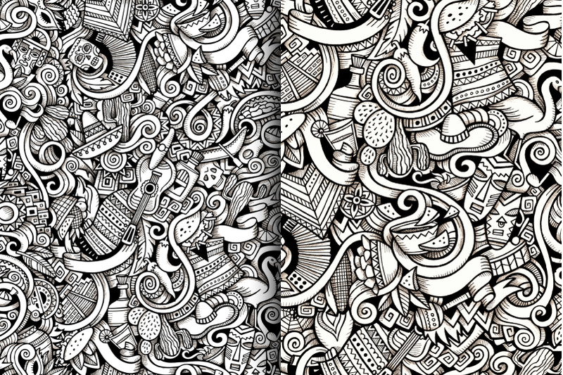latin-america-graphic-doodle-patterns