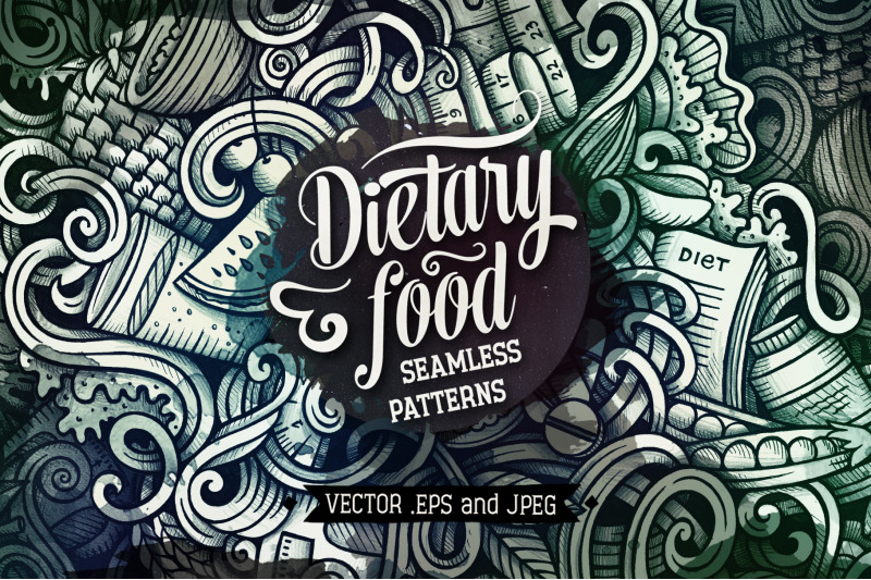 5-diet-food-graphic-doodle-patterns