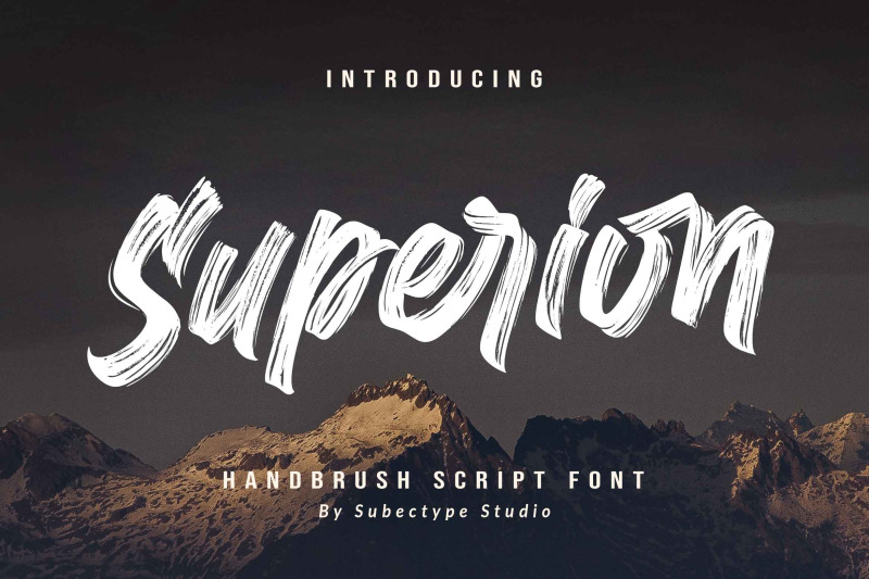 superion-brush-font
