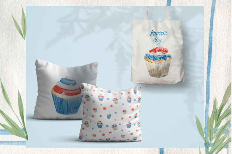 watercolor-4th-of-july-cupcakes-clipart-set