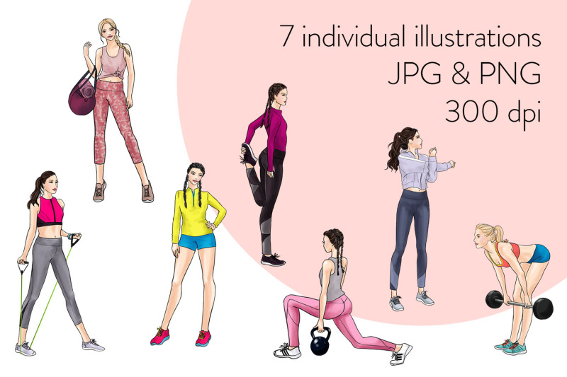 watercolor-fashion-clipart-active-girls-2-light-skin