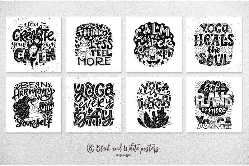 vector-yoga-posters