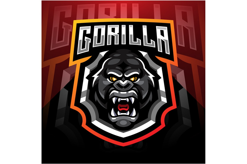 gorilla-head-esport-mascot-logo