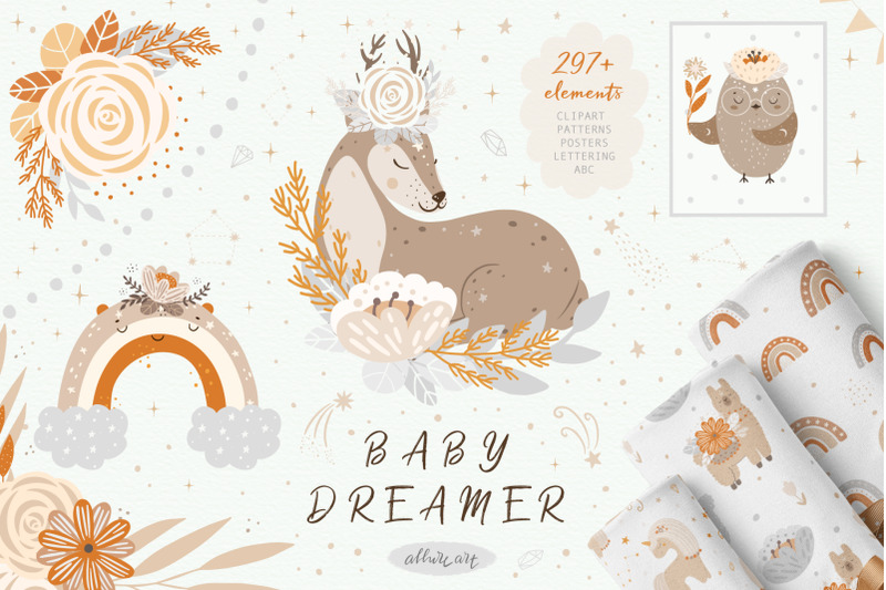 baby-dreamer-animals-clipart-amp-patterns