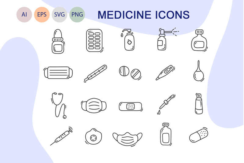 medicine-line-icons