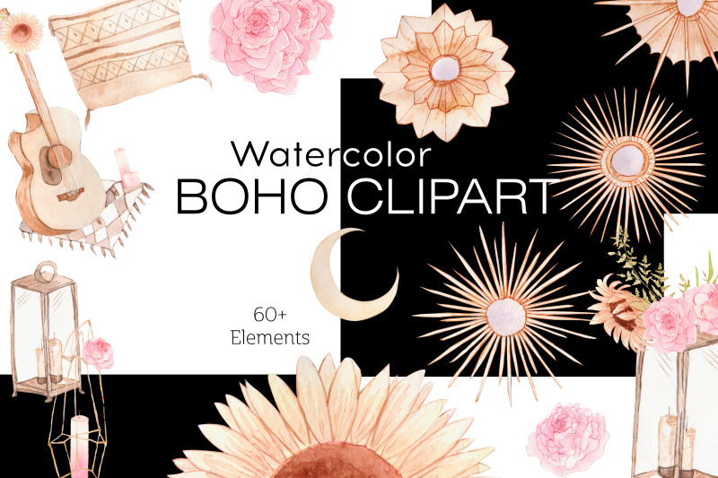 watercolor-boho-clipart