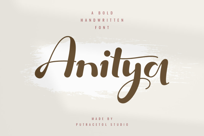 anitya-bold-handwritten