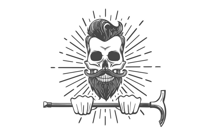 skull-with-beard-and-walking-stick