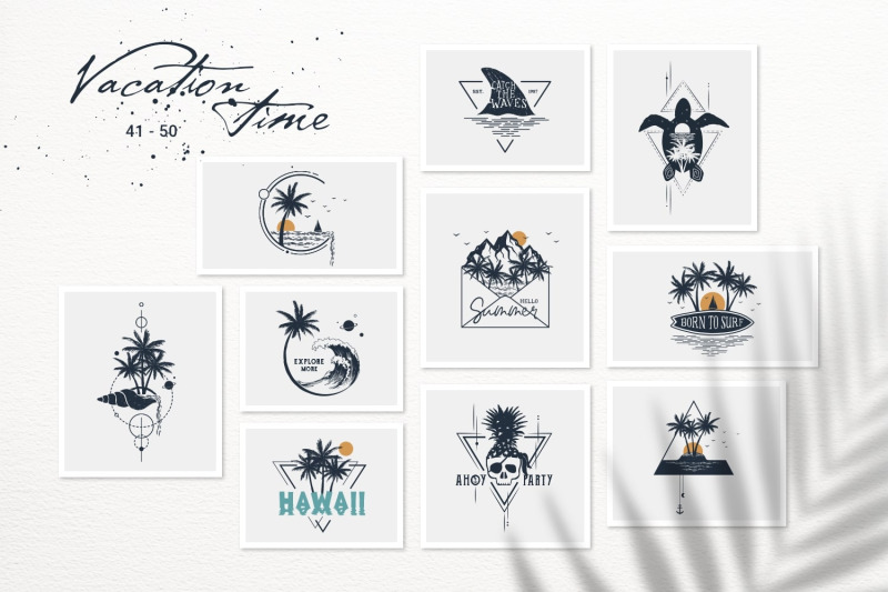 50-logos-amp-badges-vacation-time