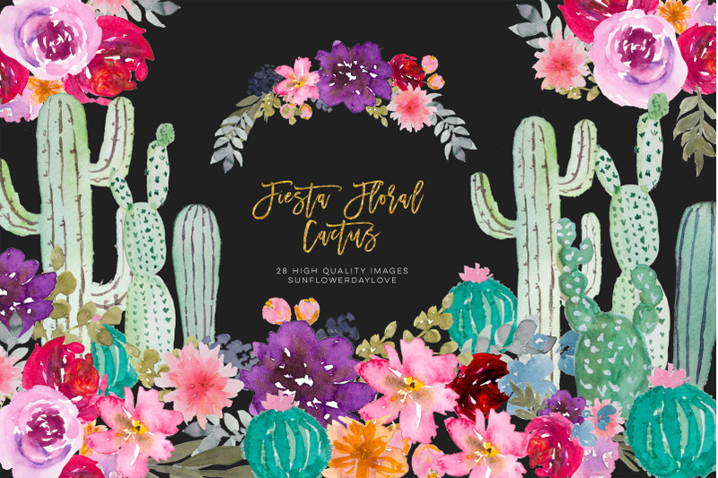 watercolor-mexican-cactus-clip-art-mexican-floral-cactus-clip-art