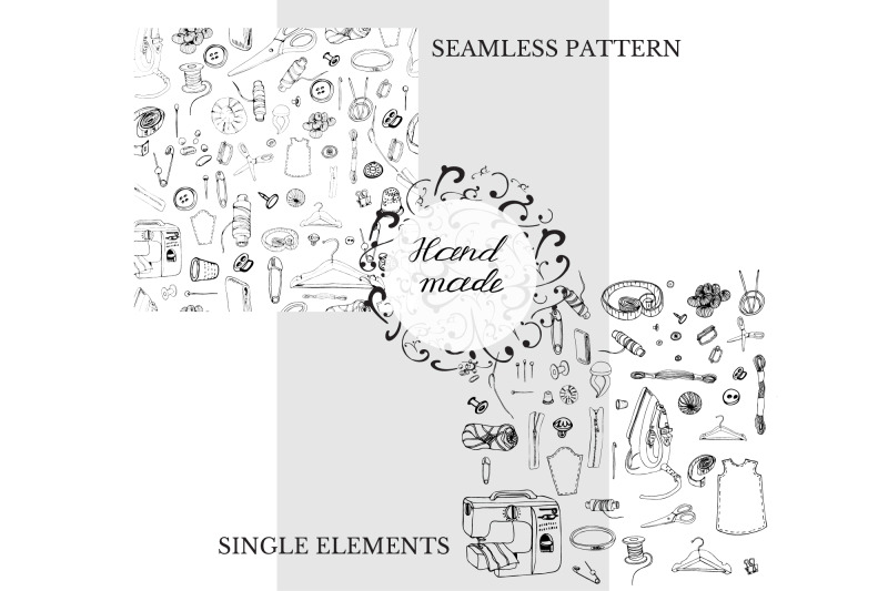 sewing-clipart-hand-drawn-sewing-items-simple-logo-design