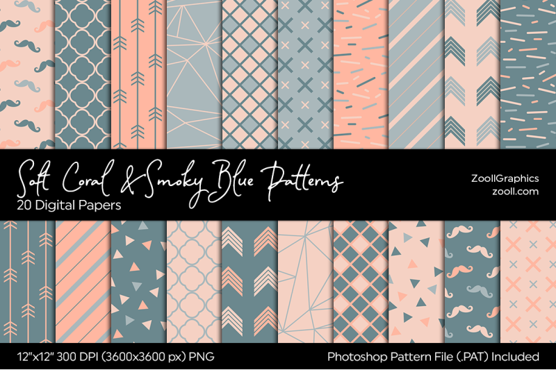 soft-coral-amp-smoky-blue-digital-papers