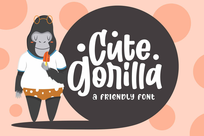 cute-gorilla-fun-font