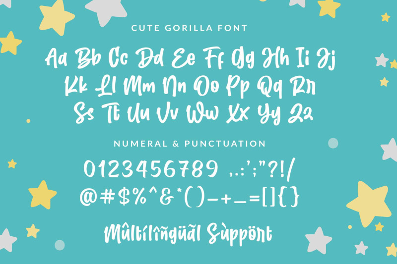 cute-gorilla-fun-font