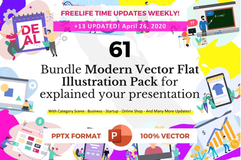 bundle-61-pack-flat-illustration-ppt-ready-for-your-presentation