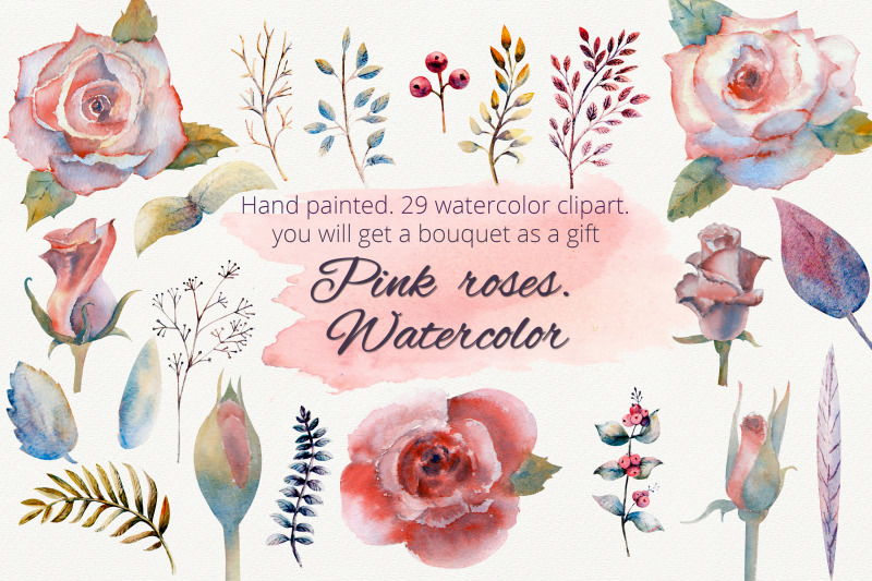 pink-roses-watercolor-clipart