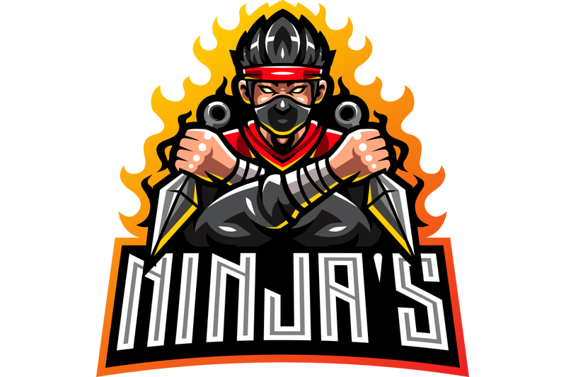 ninja-esport-mascot-logo