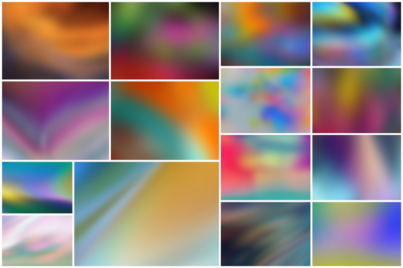 Blurred Rainbow Backgrounds By ArtistMef | TheHungryJPEG