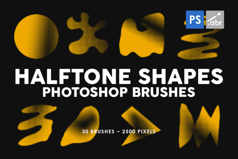 30-halftone-shapes-photoshop-brushes