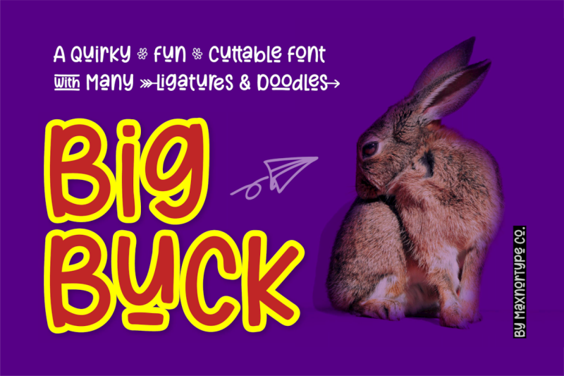 bigbuck-a-quirky-fun-cuttable-font-with-many-ligatures-and-doodles