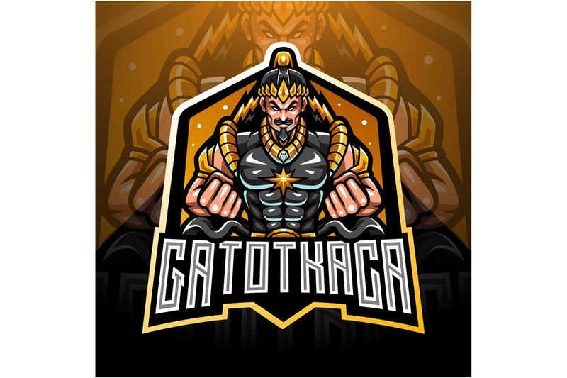 gatotkaca-esport-mascot-logo