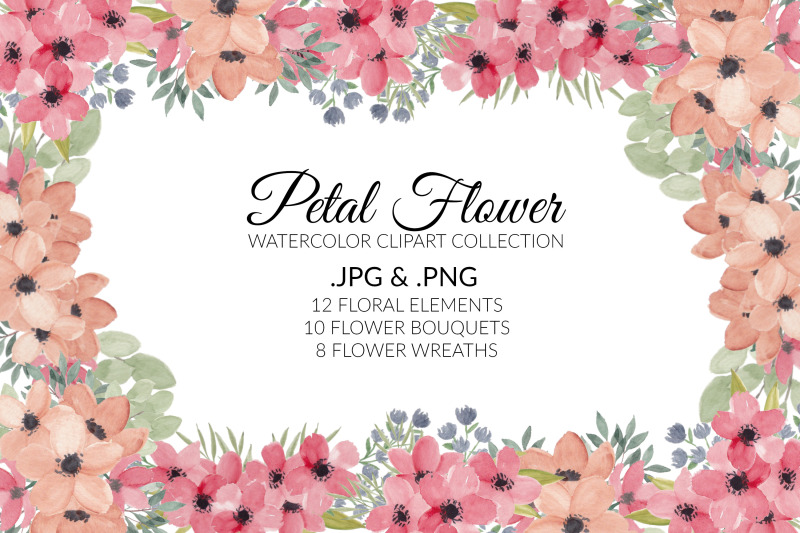 petal-flower-watercolor-clipart-collection