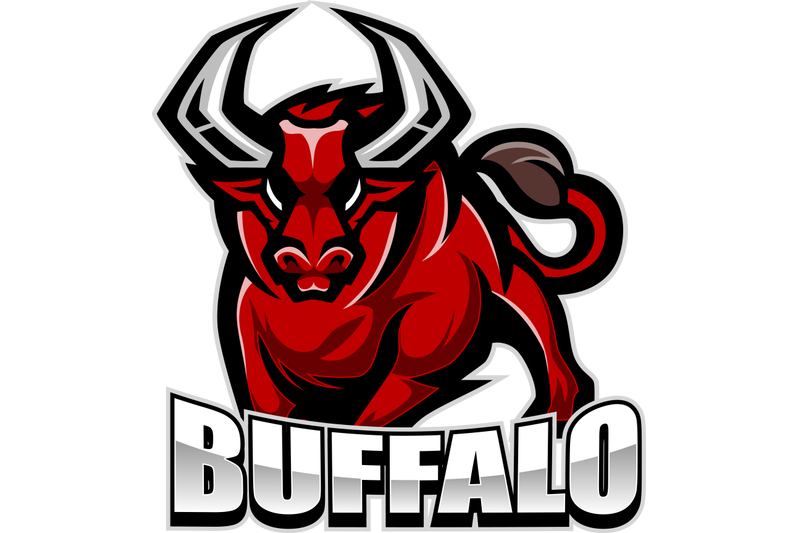 buffalo-esport-mascot-logo
